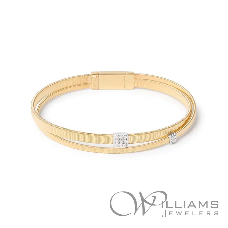 tennis bangles for women -Marco Bicego Masai 18 Karat Diamond Bracelet