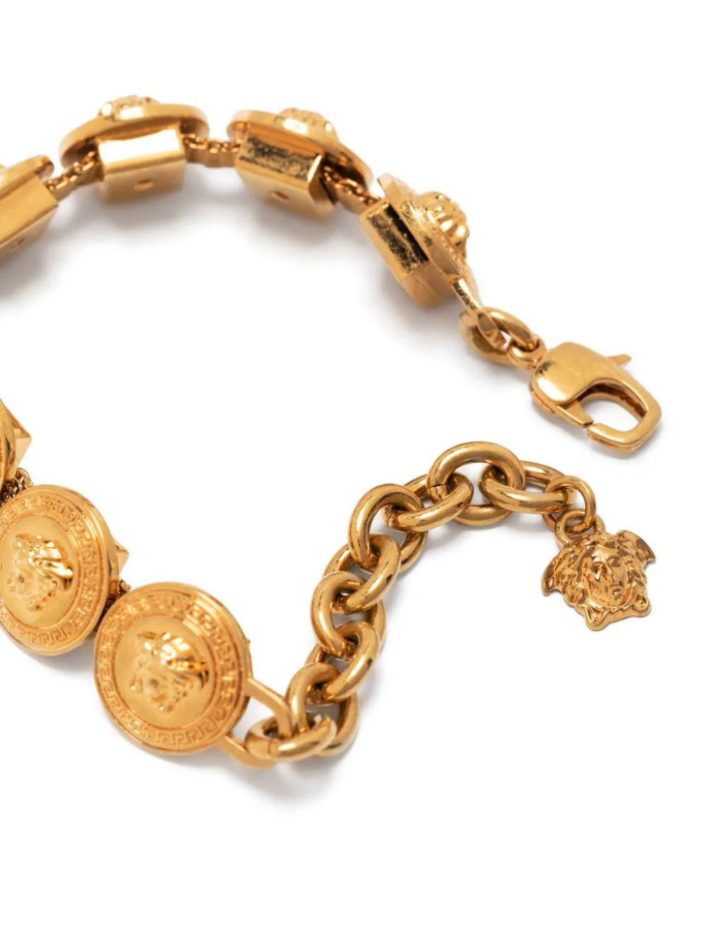 cuff bangles with stones for women -Versace Tribute Medusa Chain Bracelet