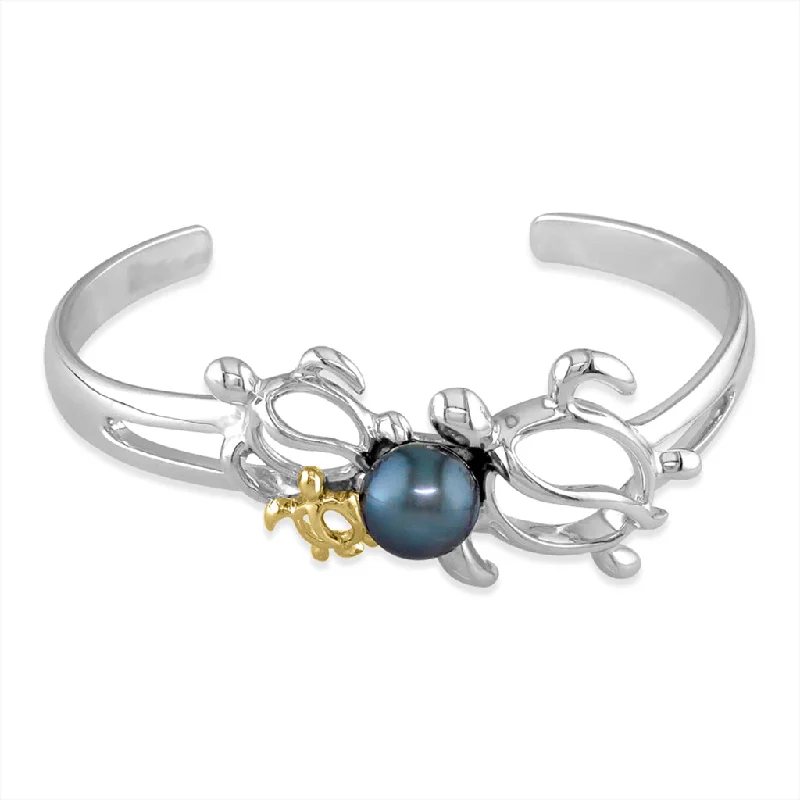 chic bracelets for women -Honu Ohana Cuff Bracelet