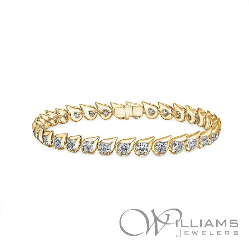 gold bracelets for women -Hearts On Fire LU 18 Karat Diamond Bracelet