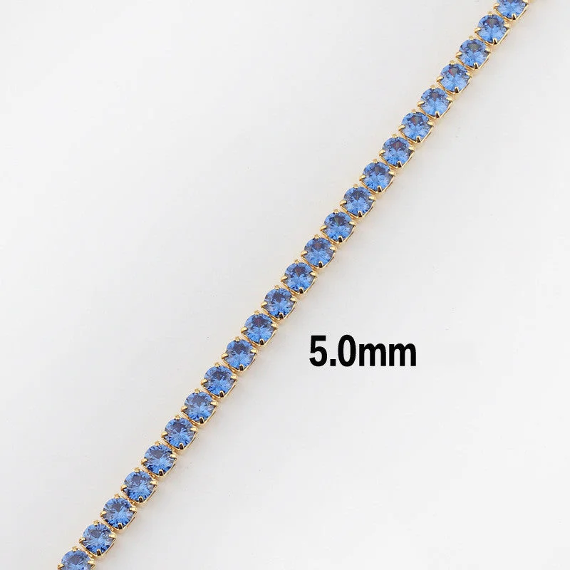 Blue Diamond 5.0mm Necklace