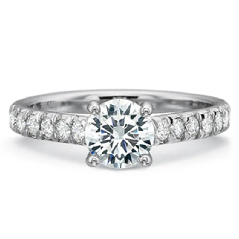 unique diamond engagement rings for women -Engagement Rings-Prong Set