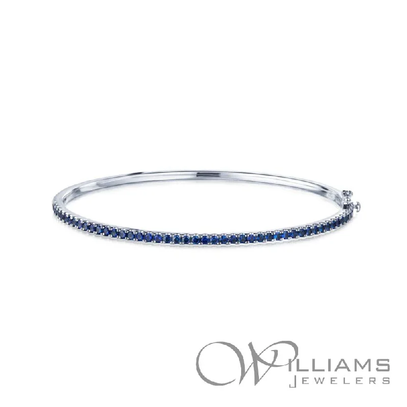 birthstone bracelets for women -Kwiat Stackable 18 Karat Sapphire Bracelet