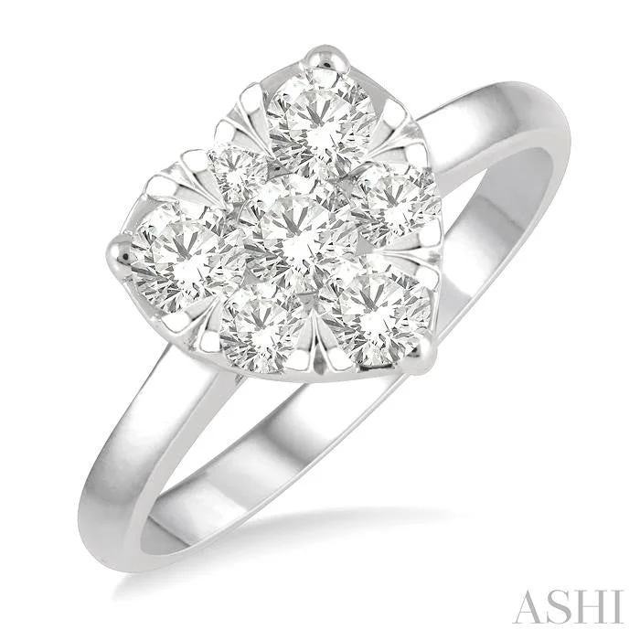 radiant cut engagement rings for women -HEART SHAPE LOVEBRIGHT ESSENTIAL DIAMOND ENGAGEMENT RING