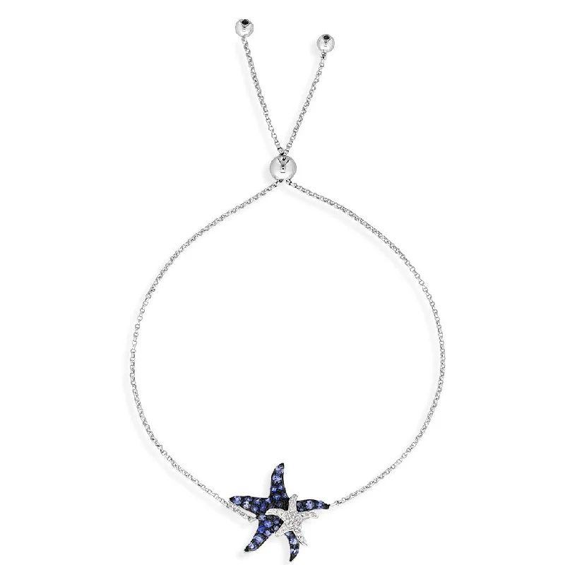 diamond bracelets for women -Effy Starfish Bolo Bracelet