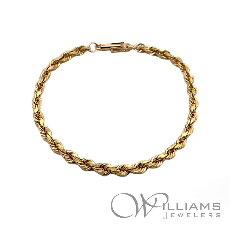 twisted bracelets for women -Estate 14 Karat Link Bracelet