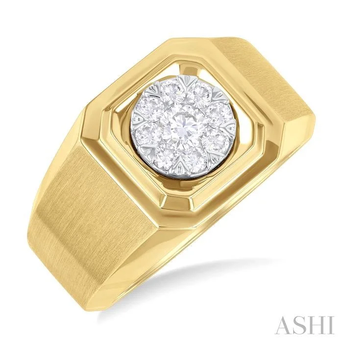 art deco engagement rings for women -MENS LOVEBRIGHT DIAMOND RING