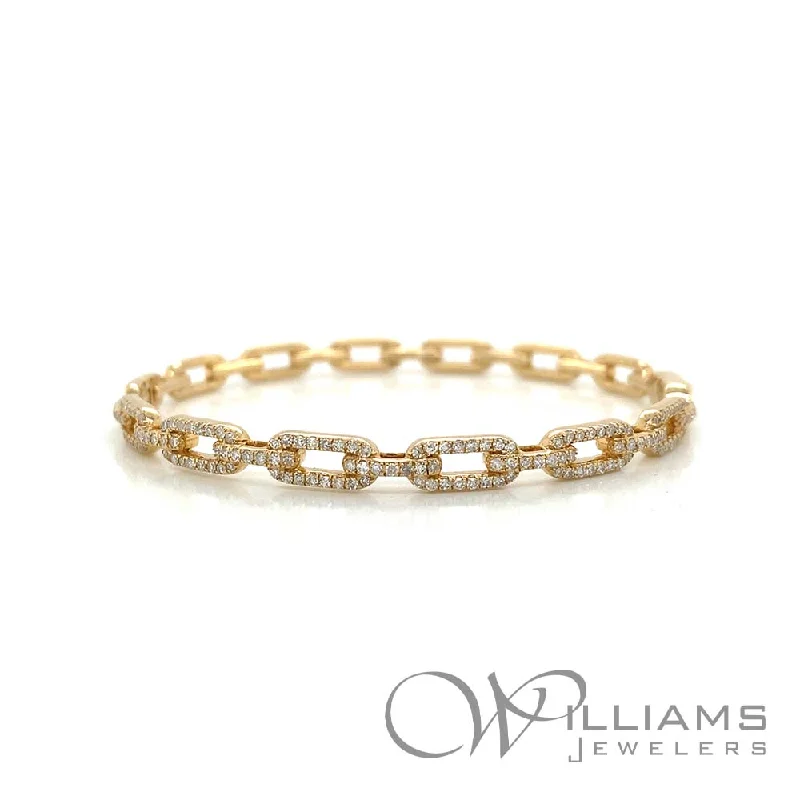 sleek bracelets for women -Williams Signature 14 Karat Diamond Bracelet