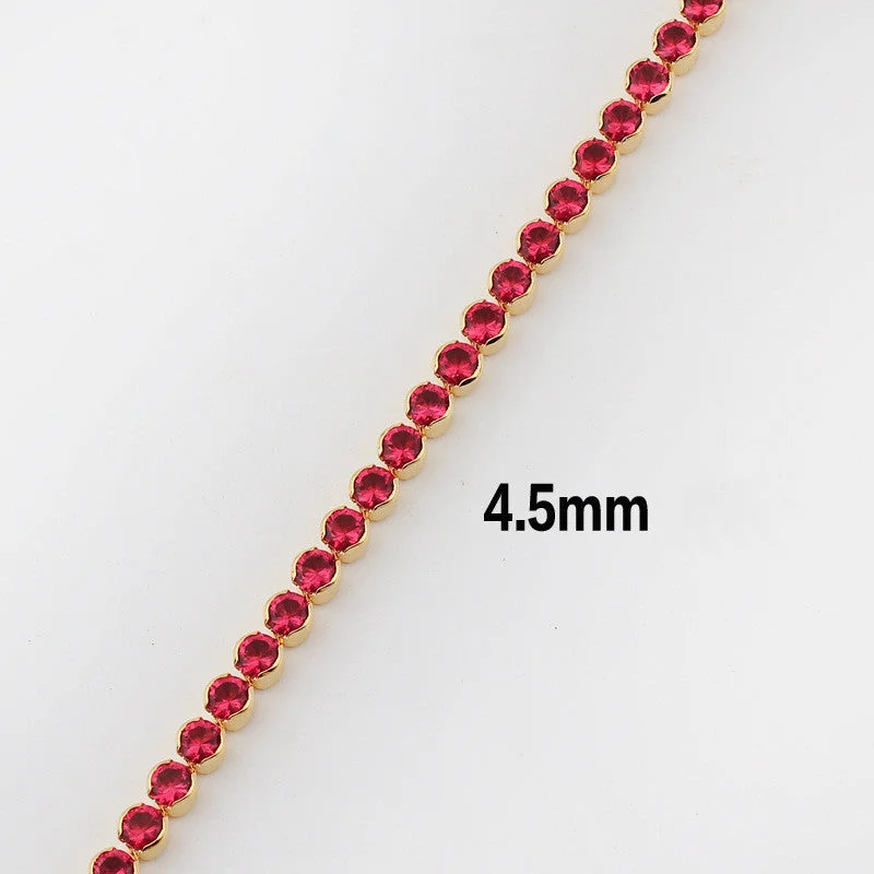 round Red 4.5mm Necklace