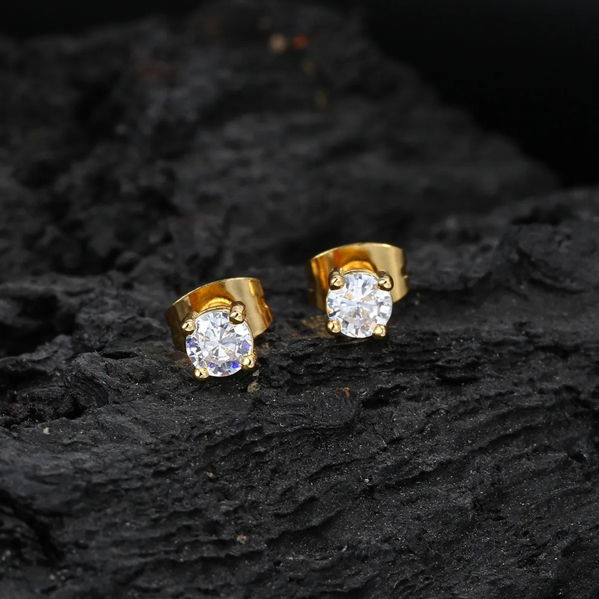 Gold Stud Earrings