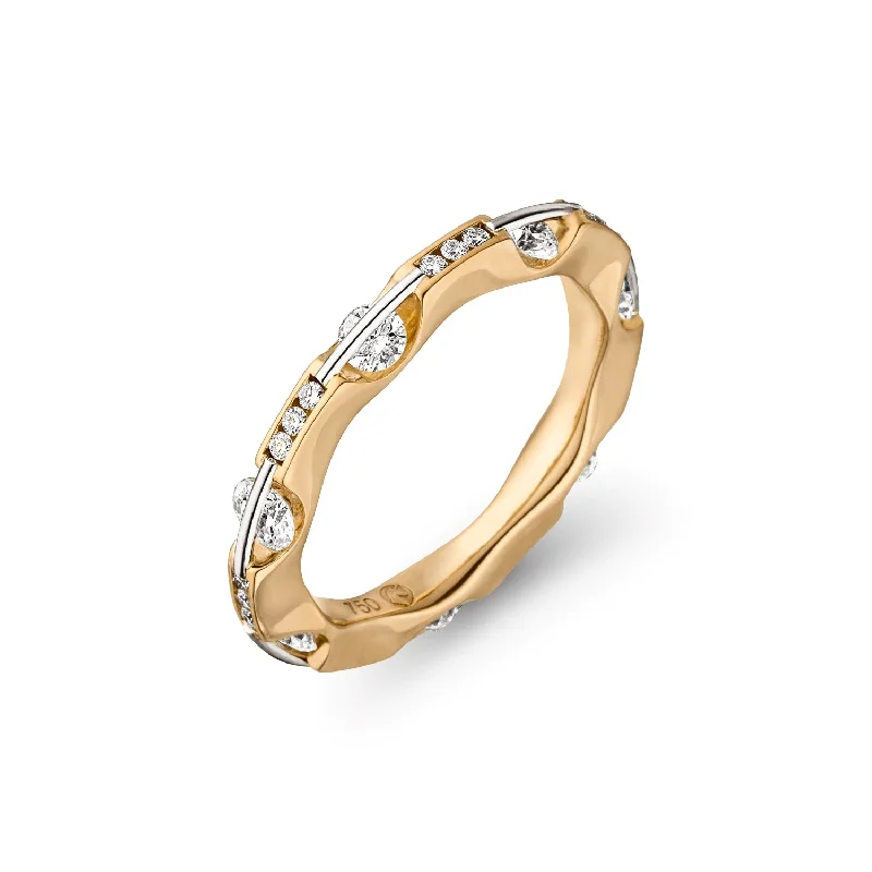 bridal set engagement rings for women -Liberté Diamond Eternity Ring