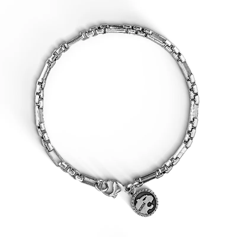 silver-plated bracelets for women -Effy Fancy Figaro Chain Bracelet