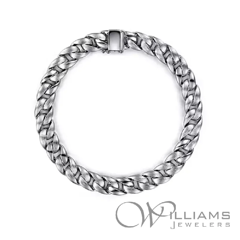 bar bracelets for women -Gabriel & Co. Men's Sterling Silver Bracelet