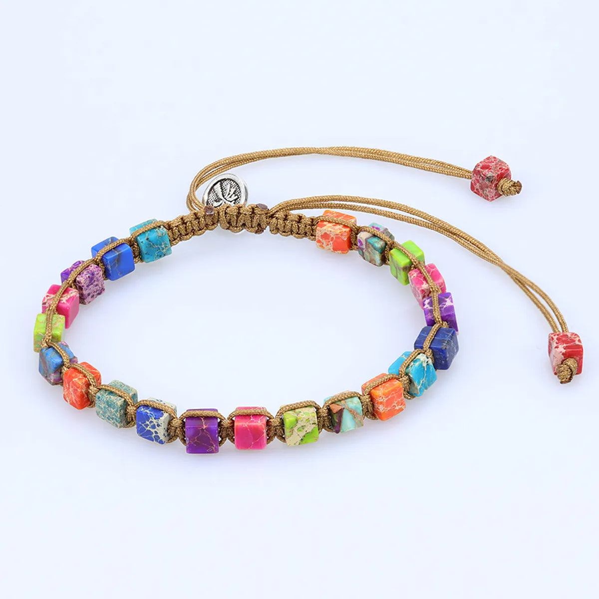 lucky charm bracelets for women -Simple Style Color Block Natural Stone Beaded Bracelets