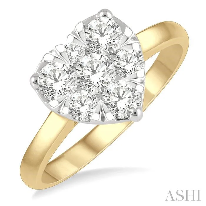 modern engagement rings for women -HEART SHAPE LOVEBRIGHT ESSENTIAL DIAMOND ENGAGEMENT RING