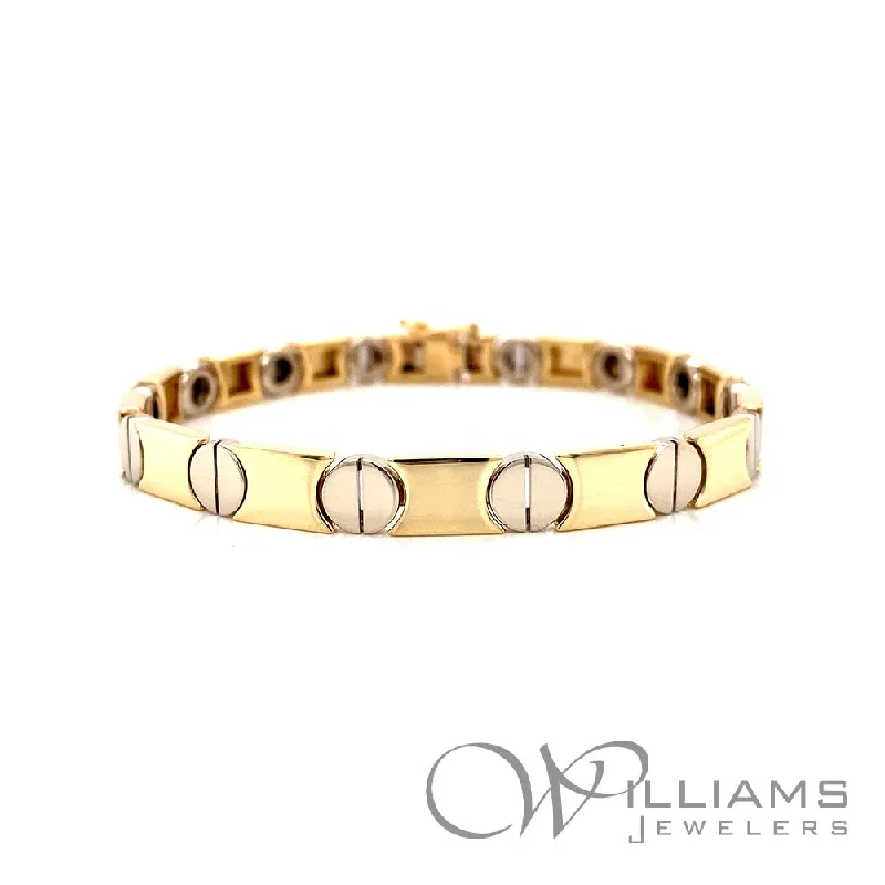 cross bangles for women -Estate 14 Karat Bracelet