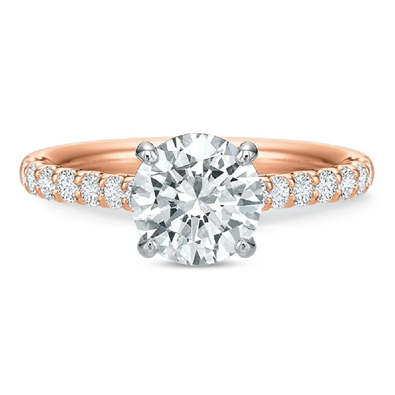 vintage style engagement rings for women -Engagement Rings-Prong Set