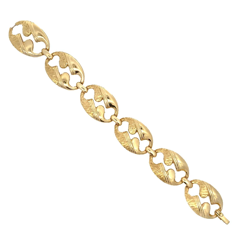 chunky bracelets for women -1980's 18 Karat Bracelet