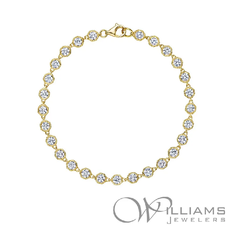 sterling silver bracelets for women -Williams Signature 18 Karat Diamond Bracelet