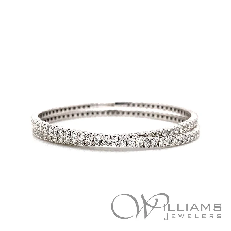 infinity bangles for women -Williams Signature Tit/14k Diamond Bracelet