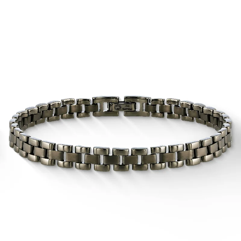 cuff bracelets with charms for women -Effy Gunmetal Bracelet