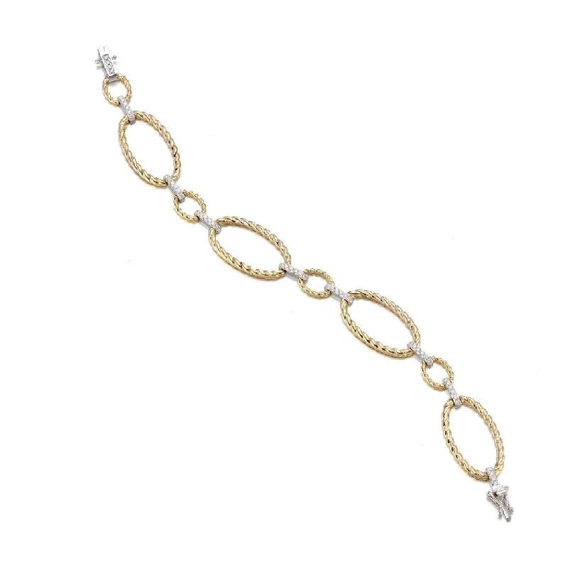 cross bangles for women -Diamond Rope Bracelet