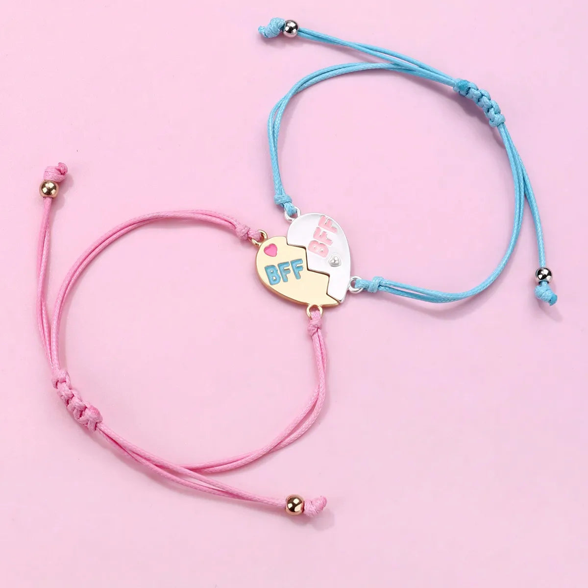 crystal bracelets for women -Casual Elegant Cute Letter Heart Shape Rope Zinc Alloy Wholesale Bracelets