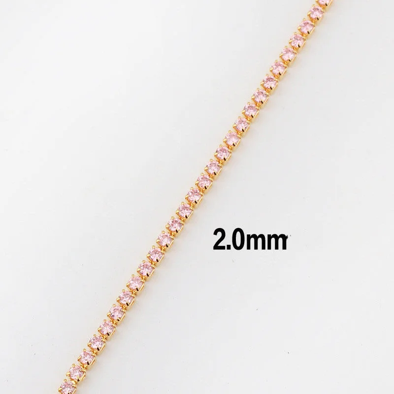 Pink Diamond 2.0mm Necklace