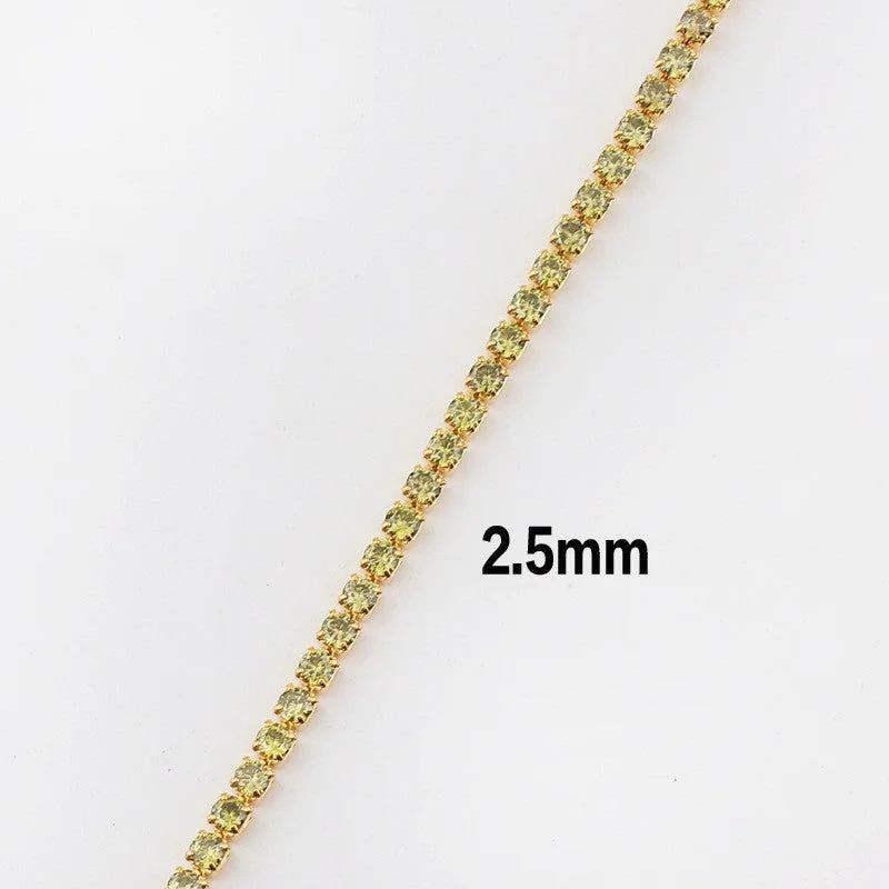 Green Diamond 2.5mm Necklace